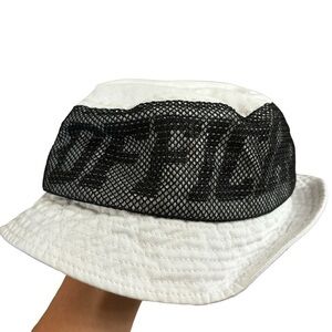 Official Brand Bucket Hat Black White Y2K Streetwear Unisex L/XL Casual Trendy